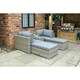 image 3 of Wentworth 4 Seater Multi Relaxer Set with Cushions - Synthetic Rattan - H52 x W75 x L40 cm - Natural