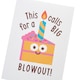image 4 of Humour Birthday Card - Big Candle On Piece Of Cake With Type