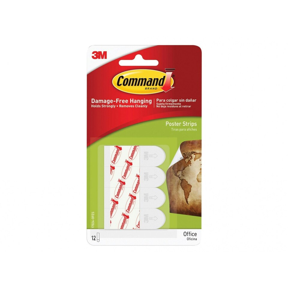 Command Poster Strips (pack 12) - Multi Colour - One Size