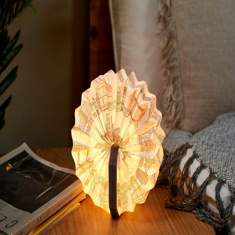 image 1 of Gingko Smart Accordion LED Desk Lamp N/A | Velvet Grey Landmar