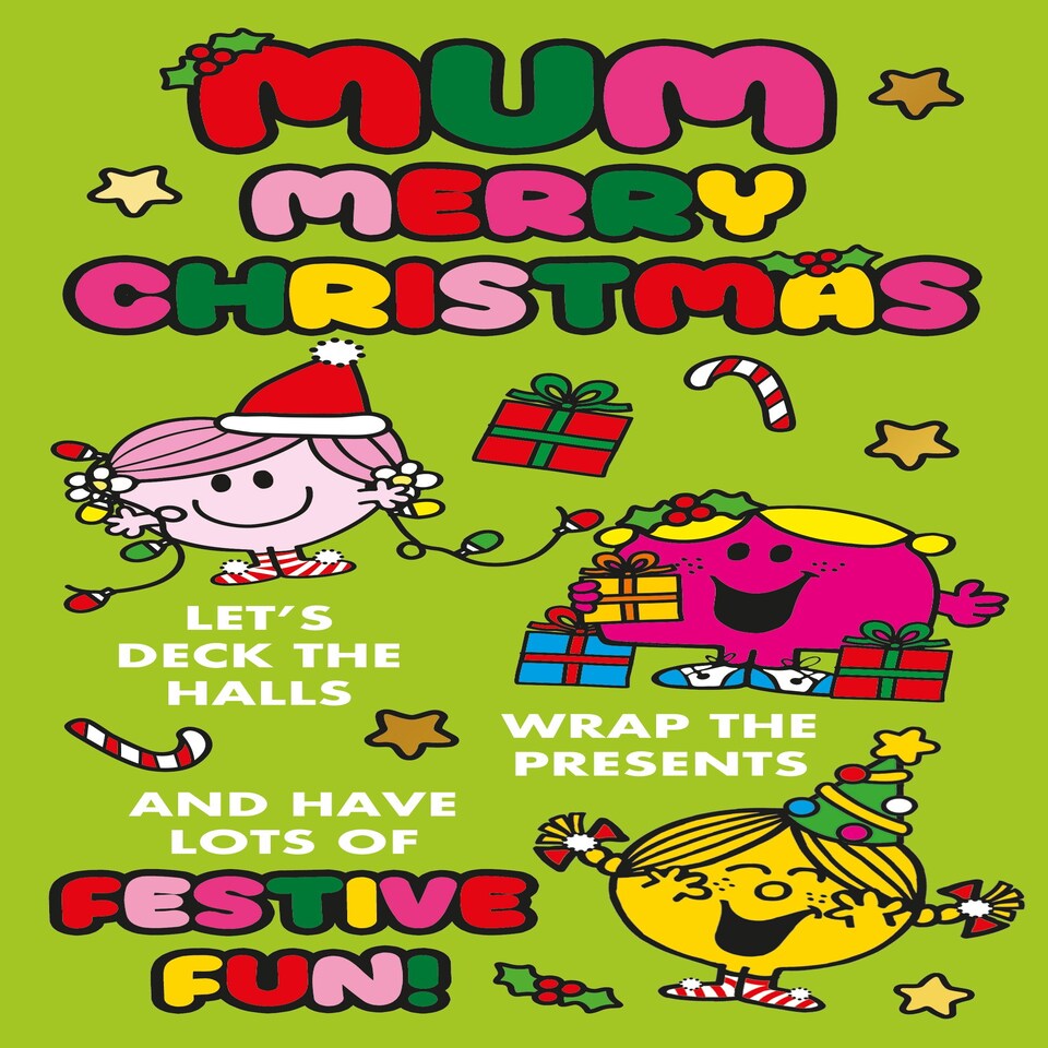 image 1 of Mr Men & Little Miss Mum Christmas Card