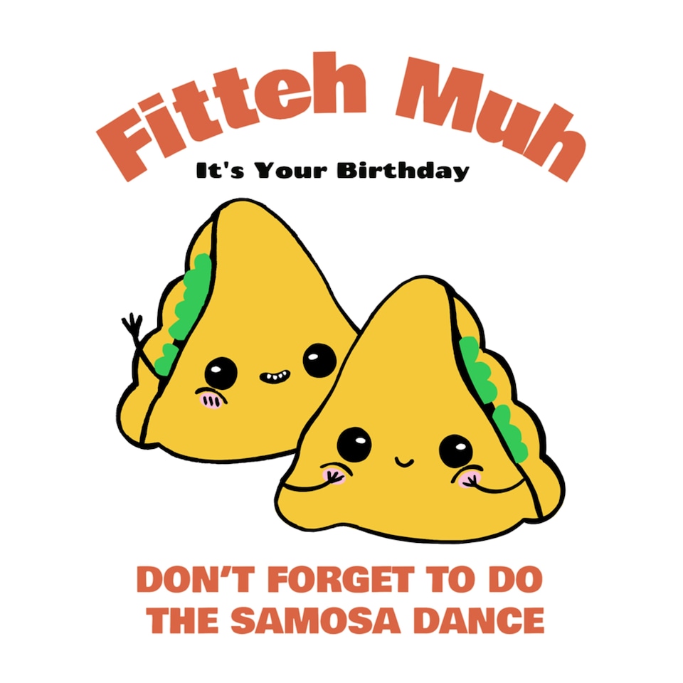 image 1 of Fitteh Muh Samosa Dance Birthday Card