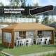 image 3 of Outsunny 3 x 6m Heavy Duty Gazebo Marquee Party Tent with Storage Bag Khaki