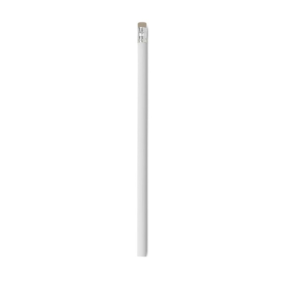 image 1 of MidOcean Stomp Pencil With Eraser - White - One Size