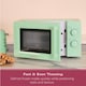 image 8 of Hamilton Beach Miami Manual 800W Microwave - Mojito Mint