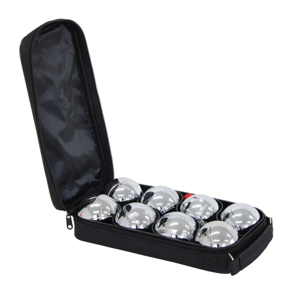 image 1 of Oypla 8pc French Boules Petanque Balls Garden Game Set with Carry Case