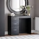 image 1 of Vida Designs Riano 3 Drawer Dressing Table Vanity Makeup Desk, Black