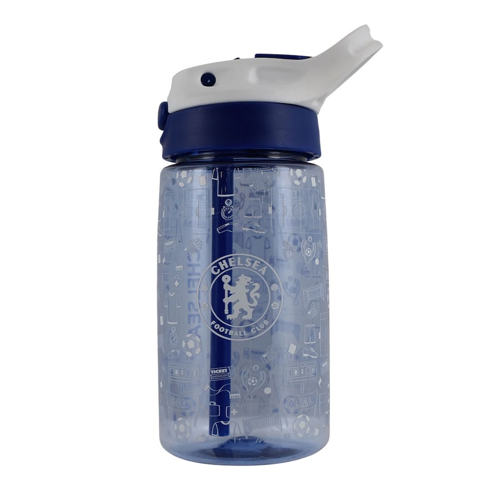 image 1 of Chelsea FC Childrens/Kids 480ml Water Bottle | Blue | Blue/White | 1