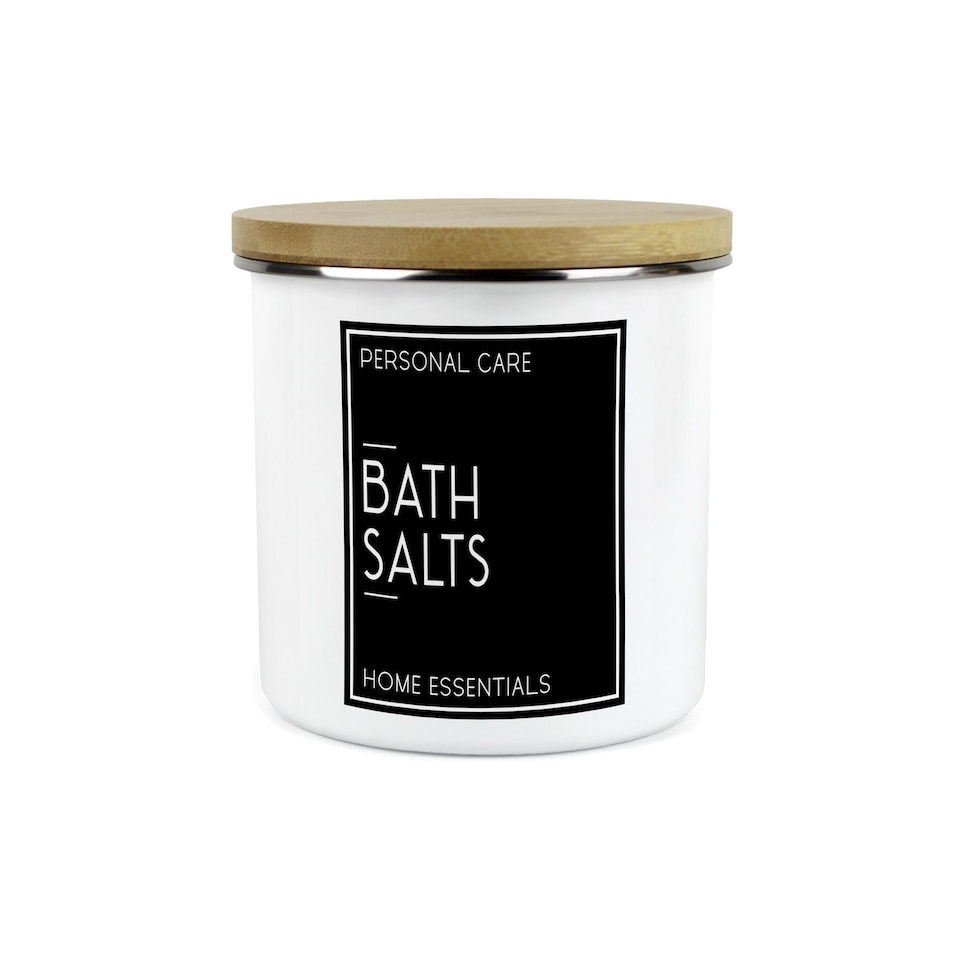 image 1 of Inverted Minimalist Large Bath Salts Storage Canister