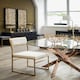 image 3 of Interiors by Premier White Velvet Dining Chair, Space-Saving Dining Chair, Indoor Dining Accent Chair for Living Room