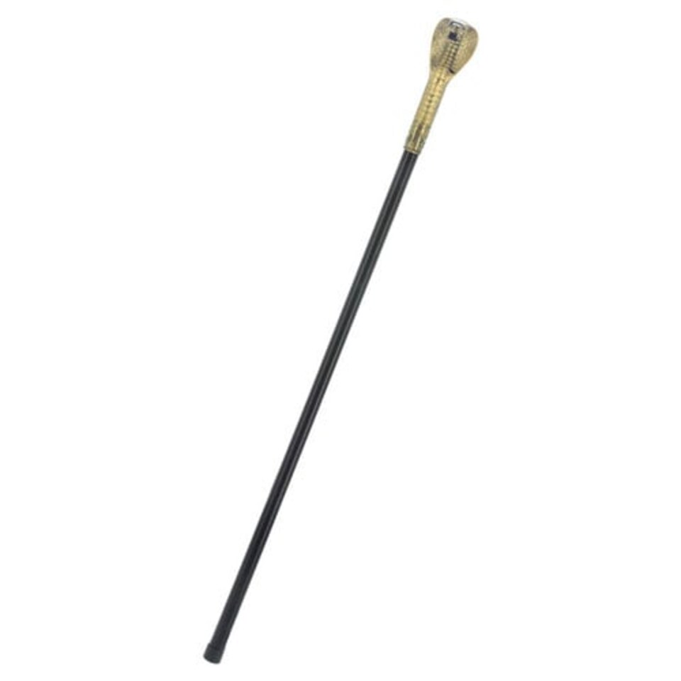 image 1 of Voodoo Snake Walking Stick Cane Costume Prop Fancy Dress Accessory 112cm
