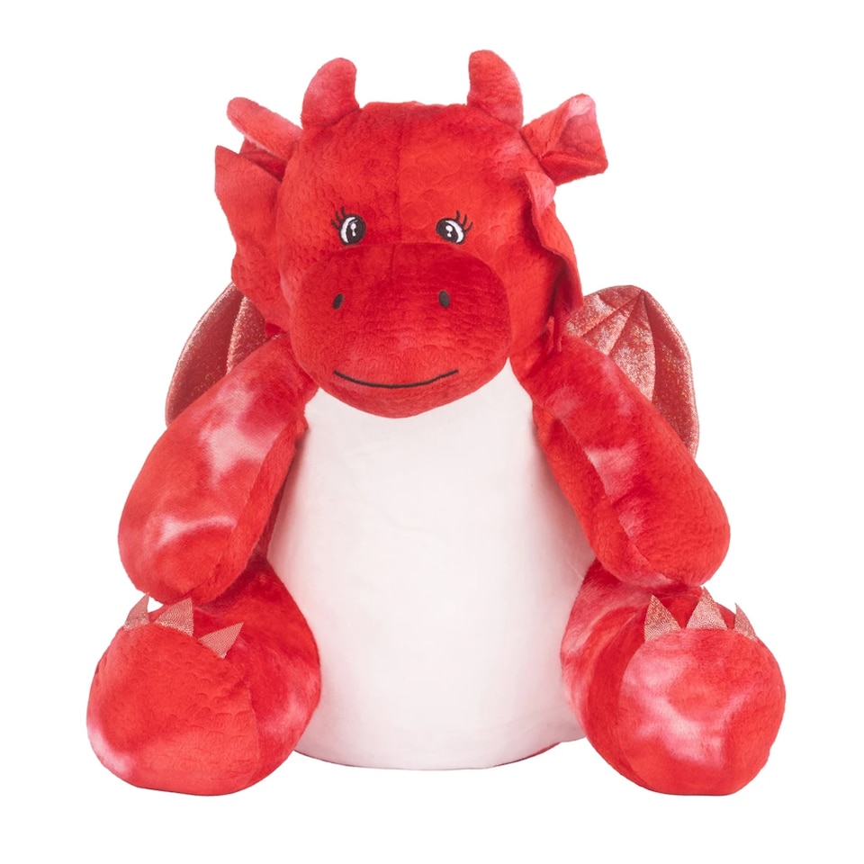 image 1 of Mumbles Zippie Dragon Plush Toy | Red | Red | One Size | 1