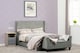 image 7 of Nevada 2 Drawer Bedside Cabinet | Grey