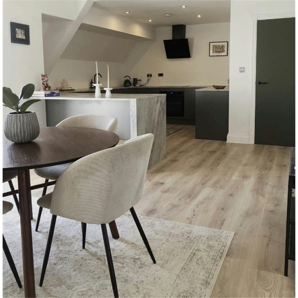 image 1 of PACK OF 20 (Total 20 Units) - Light Oak 12mm Thick Laminate Flooring (29.6m2 Coverage)