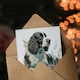 image 3 of Happy Birthday Dog Lying in Field Modern Watercolor Birthday Card