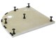 image 3 of Shower Tray Leg Set & Plinth Kit - White - 1200mm x 900mm Panel