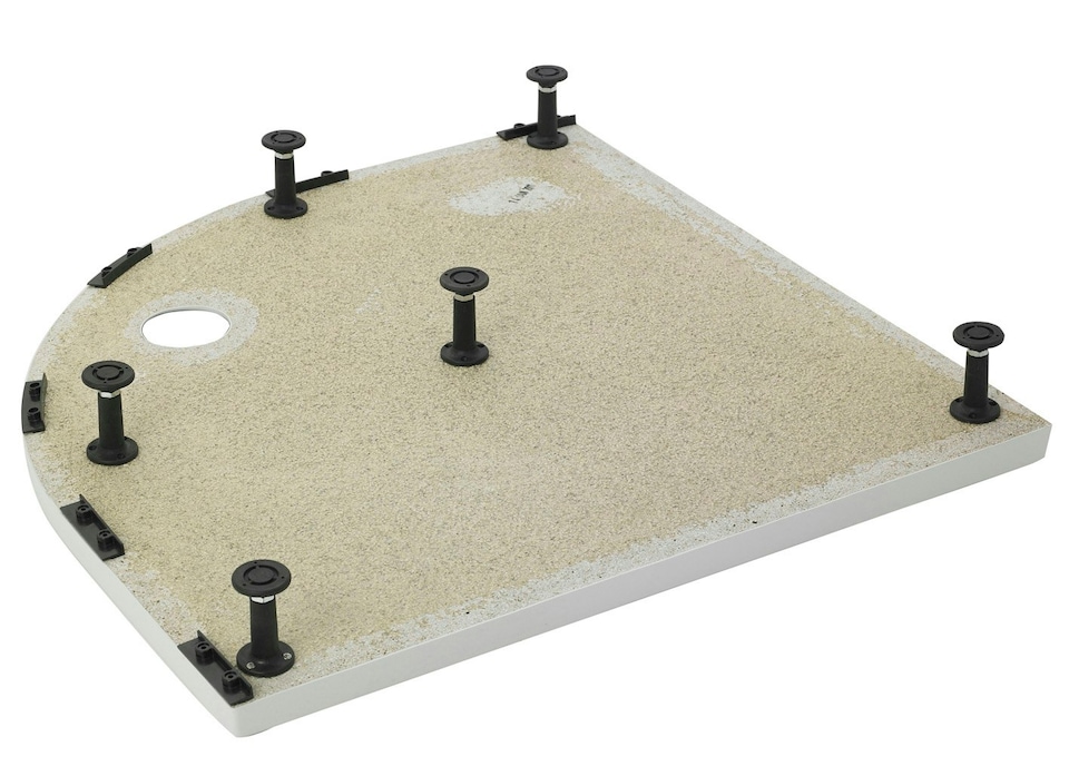 image 1 of Shower Tray Leg Set & Plinth Kit - White - 1200mm x 900mm Panel