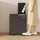 image 3 of 30L Dual Pedal Bin for Recycling and General Waste Kitchen Bin (2x15L)