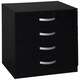 image 10 of Vida Designs Hulio 4 Drawer Chest of Drawers High Gloss Bedroom Storage, Black