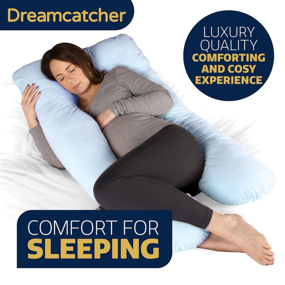image 1 of Dreamcatcher U-Shaped Pregnancy Pillow Maternity Nursing Support Cushion Blue | Blue | Blue | U Shape - Blue | 1