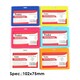 image 2 of Pack of 12 Name Badge Holders 54x90mm Assorted Colour