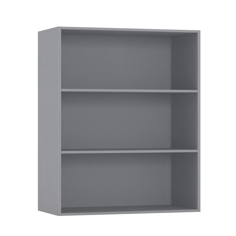 image 1 of 3-Tier Bookcase Shelving Storage Unit- 90x60x29cm Black | Unit Colour: Black