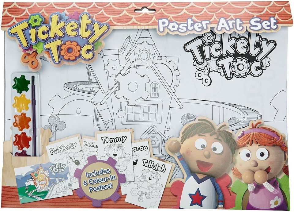 image 1 of Tickety Toc Poster Art -Stationery - Arts and Craft By Anker