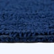 image 4 of Homescapes Luxury Reversible Cotton Pedestal Mat - Navy | Blue | Navy Blue