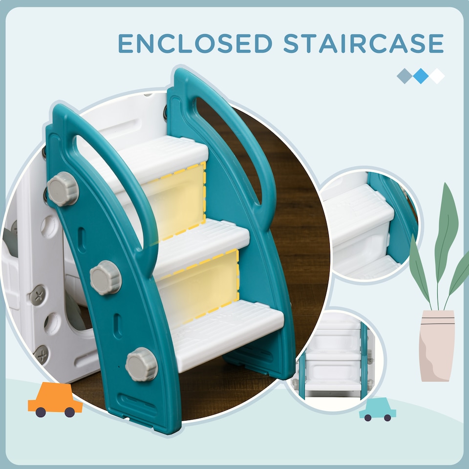 image 1 of AIYAPLAY 7-in-1 Toddler Slide with Basketball Hoop, for 1-3 Years, Yellow