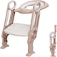 image 1 of Straame Toddler Toilet Ladder Seat - (White-Pink)