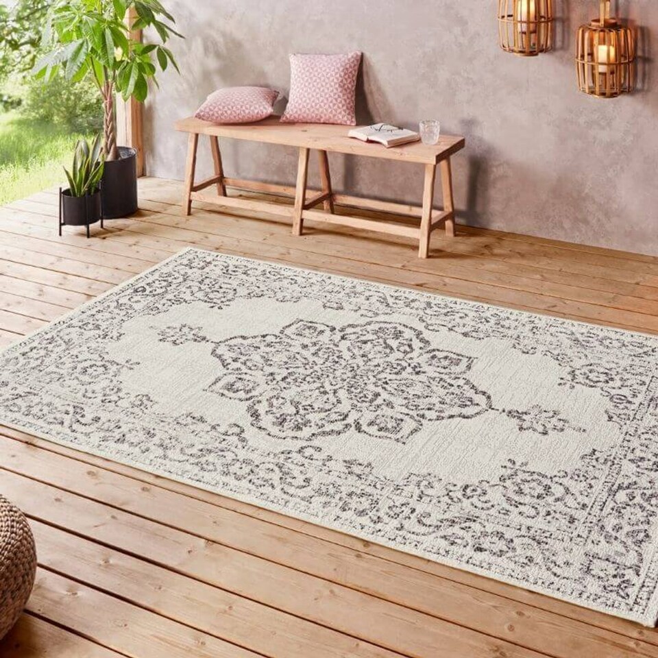 image 1 of The Rugs Indoor Outdoor Rug Tilos Vintage Oriental Polypropylene Durable