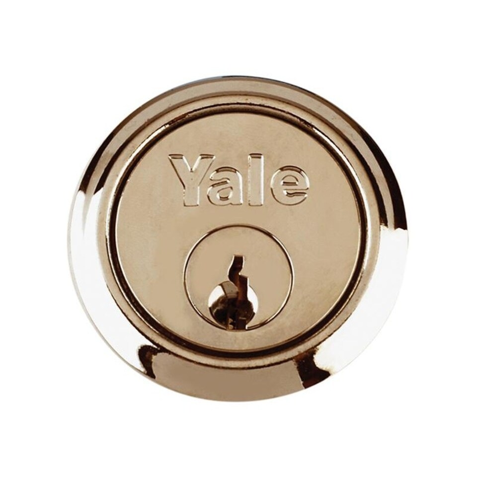 Yale Locks 1109 Replacement Rim Cylinders - Polished Brass - 4 Keys Polished Brass | Multi