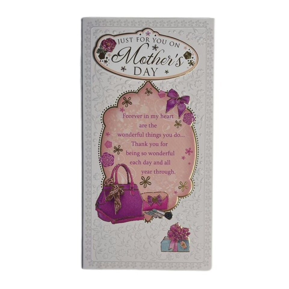 Just For You Purses and Gift Design Open Mother's Day Card