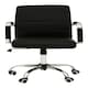 image 2 of Interiors by Premier Brent Black Leather Effect And Chrome Home Office Chair