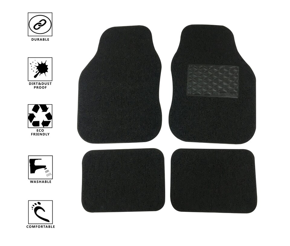 image 1 of Nicoman Universal 4pc Spaghetti Car Mat Full Set