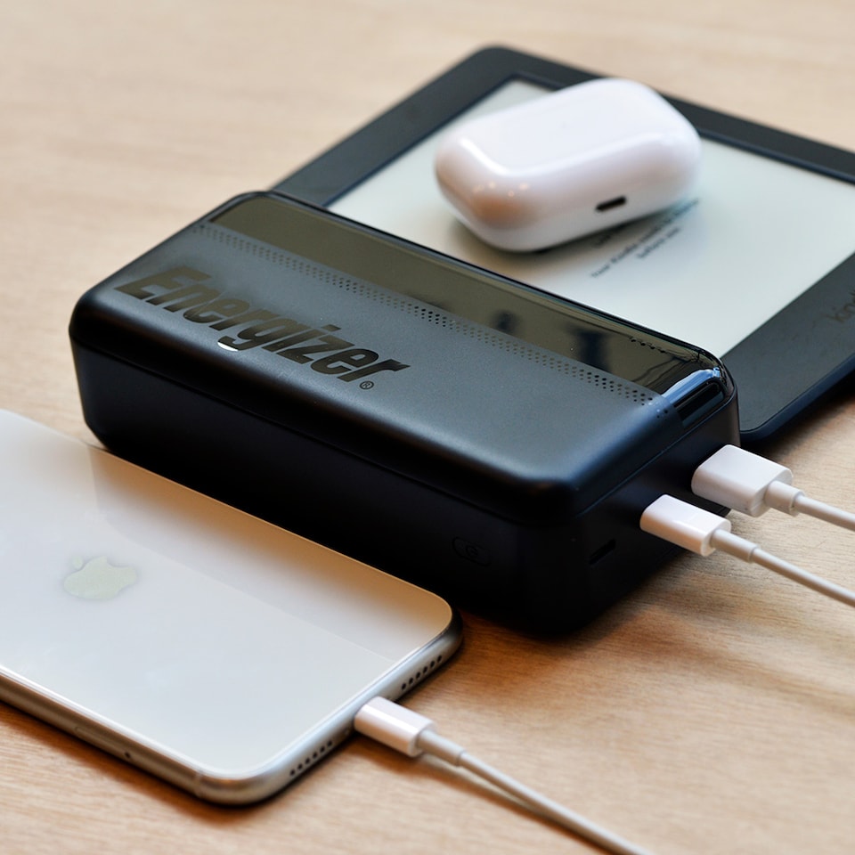 image 1 of Energizer 30mAh USB-C Power Bank Black