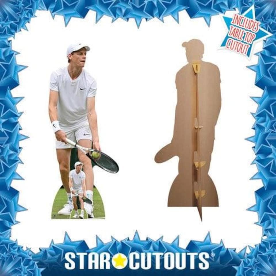 image 1 of Jannik Sinner Lifesize Cardboard Cutout 191cm