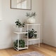 image 2 of Dante Plant Stand with Shelves Natural Cream | NATURAL