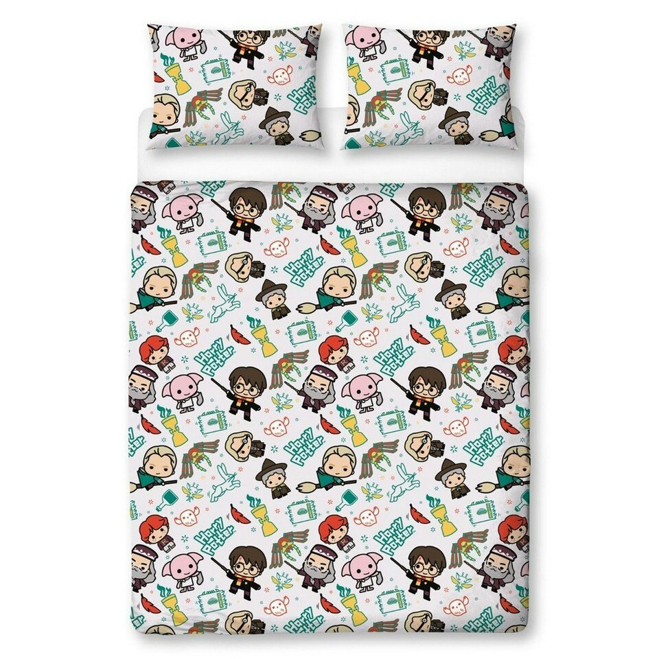 image 1 of Harry Potter Scene Duvet Cover Set - White - Double White | Double