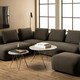 image 3 of Prunus Round Coffee Table with Grey-Brown Marble Top