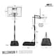 image 2 of NET1 Millennium Portable Basketball Hoop — Adjustable 7'6" to 10' (2.28–3.05 m), Polycarbonate Backboard | Multi | BLACK | 4396