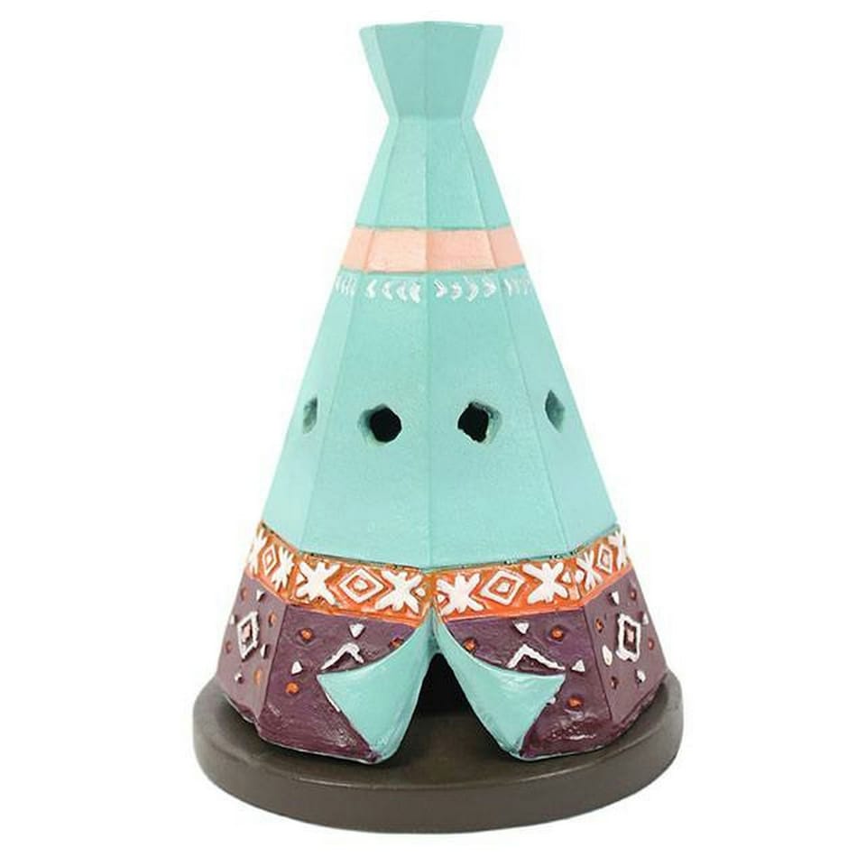 Boho Bandit Teepee Incense Cone Burner - Blue - One Size