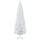 image 1 of HOMCOM 6ft Unlit Artificial Christmas Tree, Pencil Slim mas Tree with Solid Stand and Realistic Branches, White