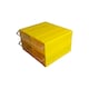 image 4 of Yellow Stackable Plastic Storage Drawers L242xW130xH76mm with Removable Compartments