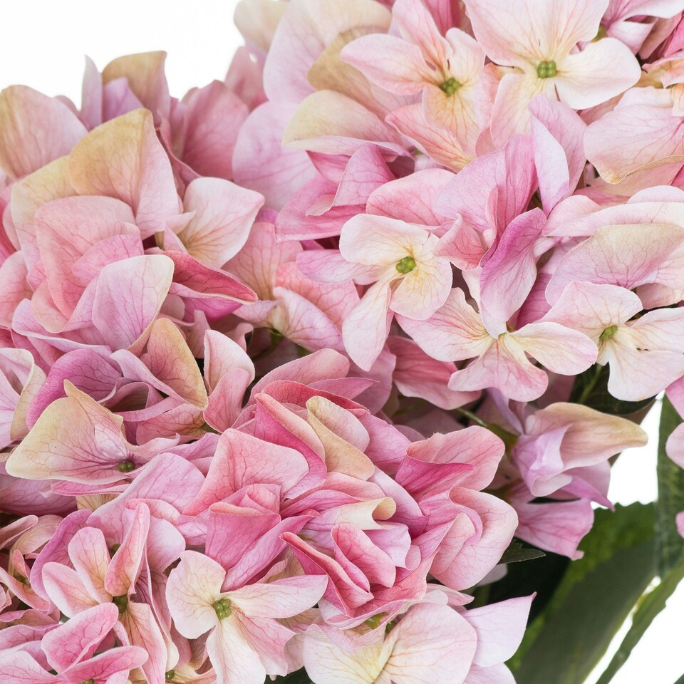 image 1 of Hill Interiors Shabby Hydrangea Bouquet Artificial Flower - Pink - One Size
