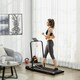 image 2 of HOMCOM Foldable Walking Treadmill w/ LED Display, Red