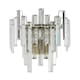 image 2 of Pagazzi Onega Antique Brass & Glass Crystal Wall Light