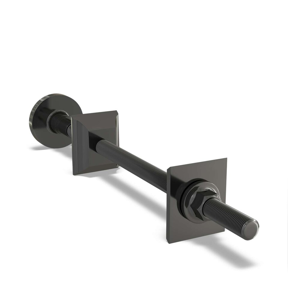 image 1 of Talus - Black Nickel Radiator Wall Stay