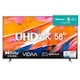 image 1 of Hisense 58A6K, 147.3 cm (58"), 3840 x 2160 pixels, LED, Smart TV, Wi-Fi, Black | Black | Black | 147.3 cm (58")