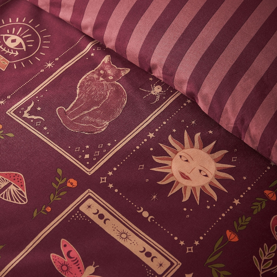 image 1 of Catherine Lansfield Enchanted Witchcraft Reversible Duvet Cover Set